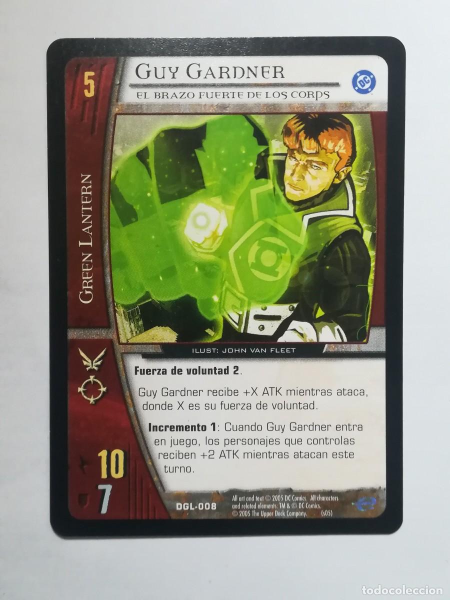 Trading cards: VS System DGL N&ordm; 008. Guy Gardner. El brazo fuerte de los Corps. Green Lantern
