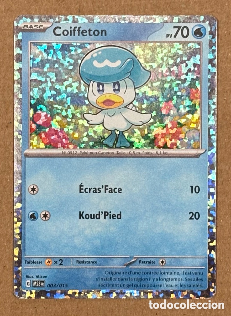 Trading cards: COIFETTON (QUAXLY). CARTA HOLO POK&Eacute;MON COLECCI&Oacute;N MCDONALDS #003/015 M24FR. (2024). FRANCESA