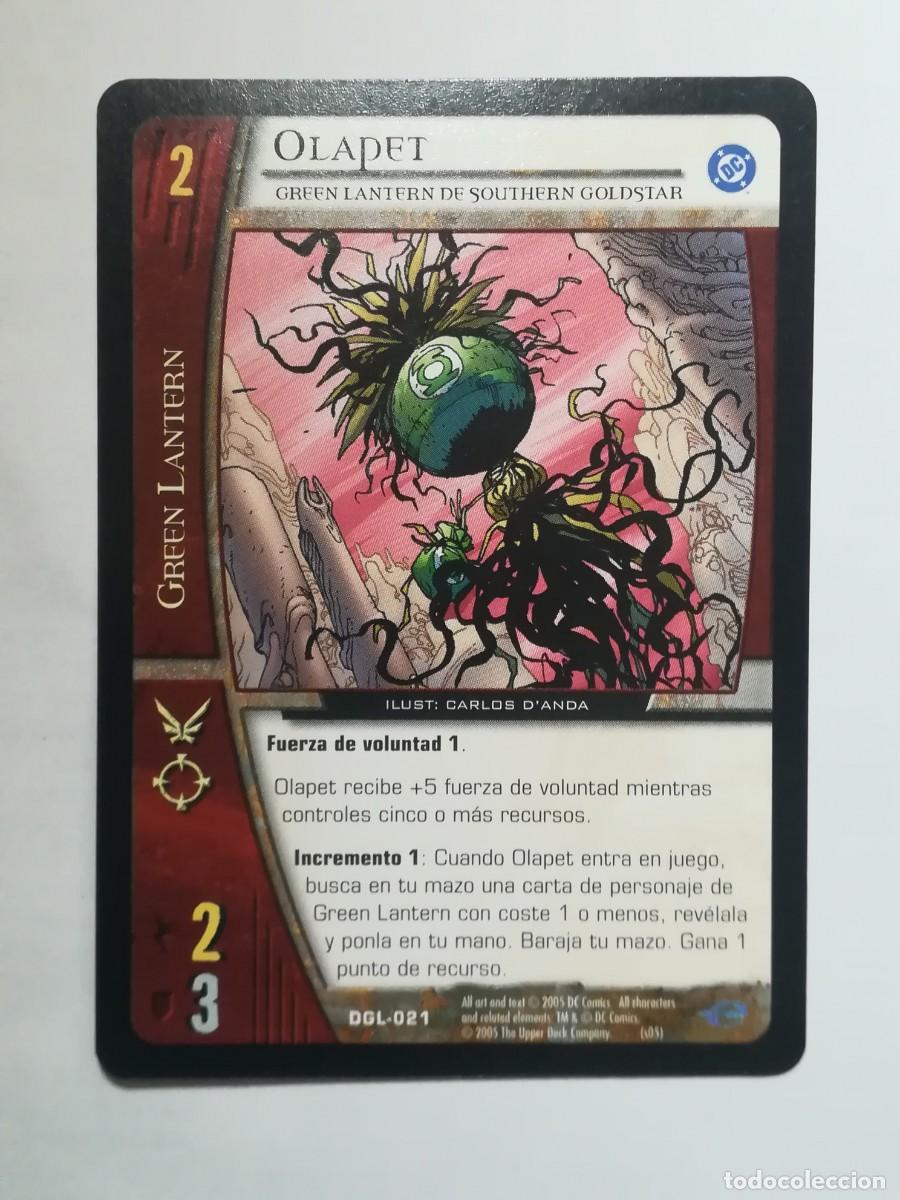 Trading cards: VS System DGL N&ordm; 021. Olapet. Green Lantern de Southern Goldstar. Green Lantern.