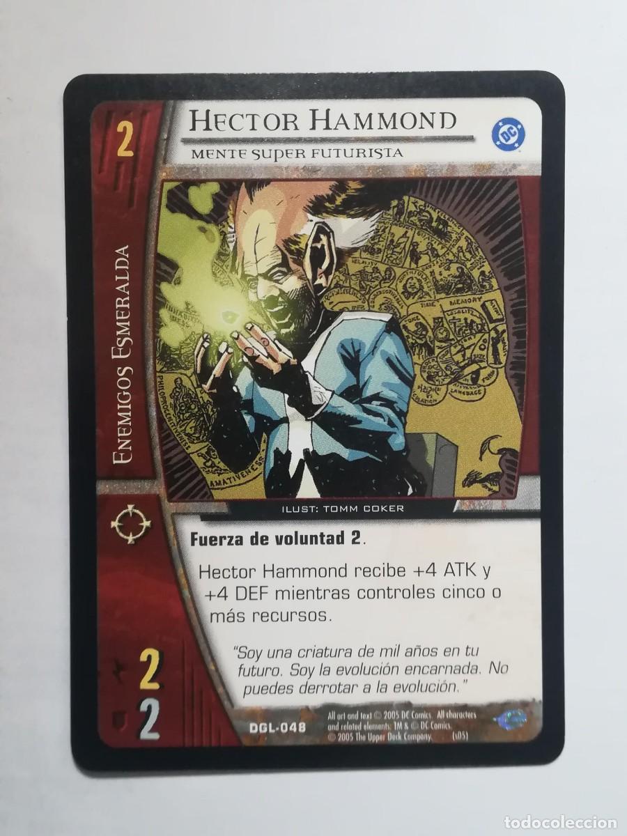 Trading cards: VS System DGL N&ordm; 048. Hector Hammond. Mente Super Futurista. Enemigos Esmeralda. Green Lantern.