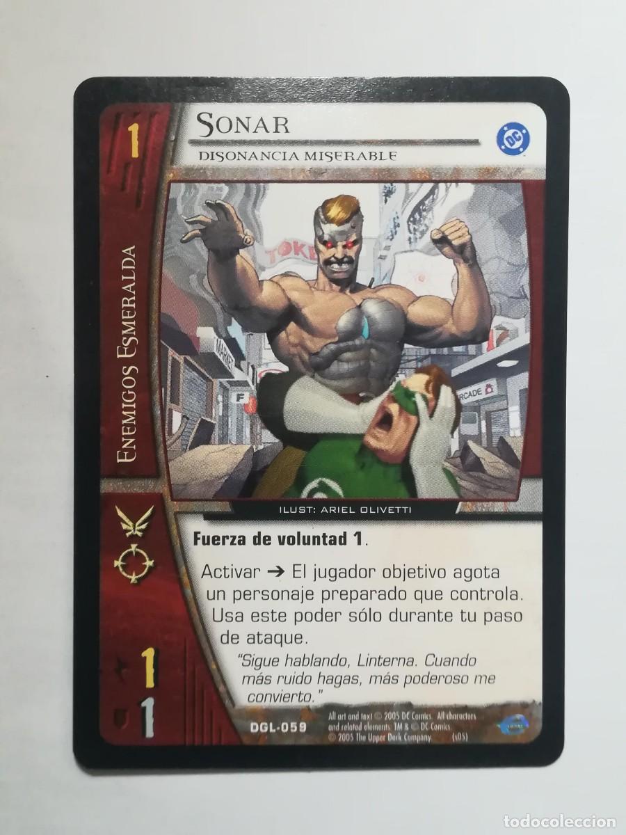 Trading cards: VS System DGL N&ordm; 059. Sonar. Disonancia miserable. Enemigos Esmeralda. Green Lantern - Foto 1