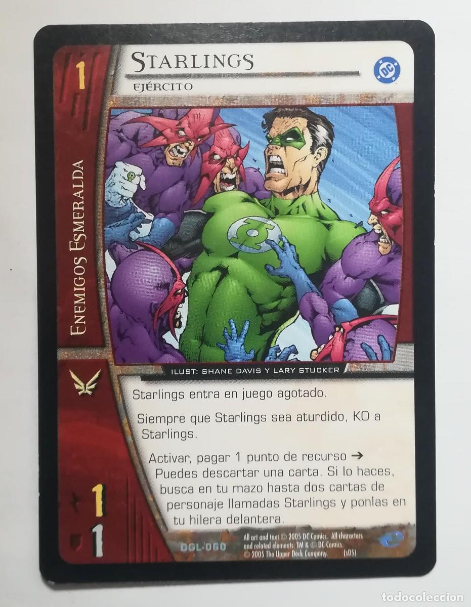 Trading cards: VS System DGL N&ordm; 060. Starlings. Ej&eacute;rcito. Enemigos Esmeralda. Green Lantern