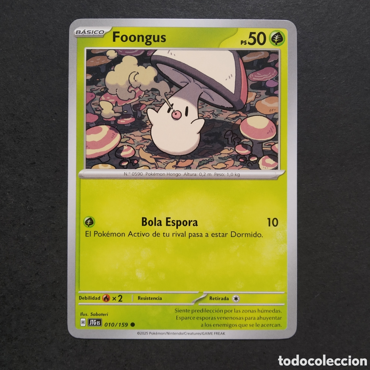 Trading cards: CARTA TCG - N&ordm; 010 - FOONGUS - JUNTOS DE AVENTURAS - POK&Eacute;MON - EN ESPA&Ntilde;OL
