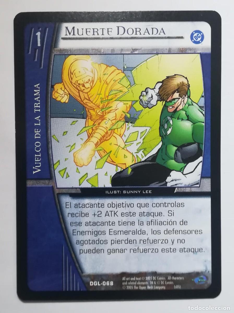 Trading cards: VS System DGL N&ordm; 068. Muerte dorada. Vuelco de la trama. Green Lantern