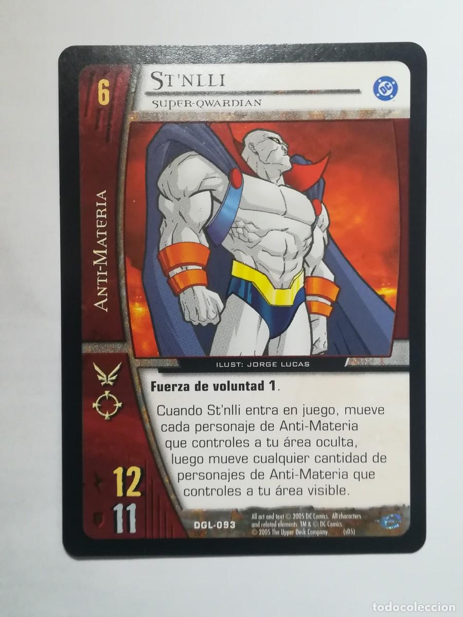 Trading cards: VS System DGL N&ordm; 093. ST'NLLI. Super Qwardian. Anti-Materia. Green Lantern