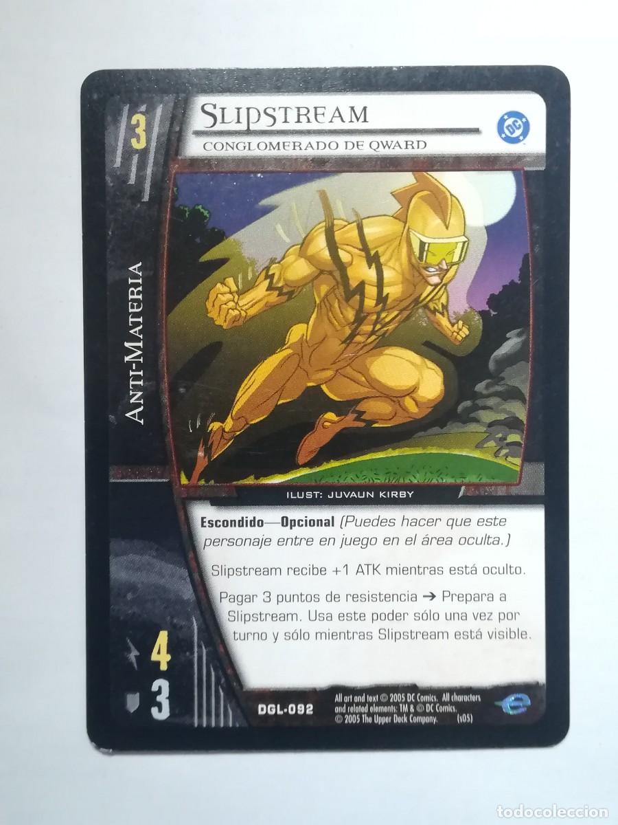 Trading cards: VS System DGL N&ordm; 092. Slipstream. Conglomerado de Qward. Anti-Materia. Green Lantern