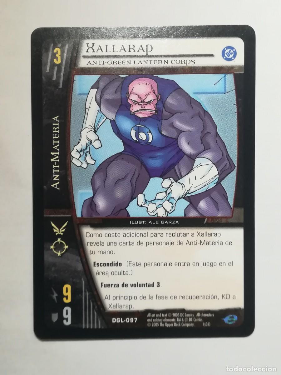 Trading cards: VS System DGL N&ordm; 097. Xallarap. Anti-Green Lantern Corps. Anti-Materia. Green Lantern