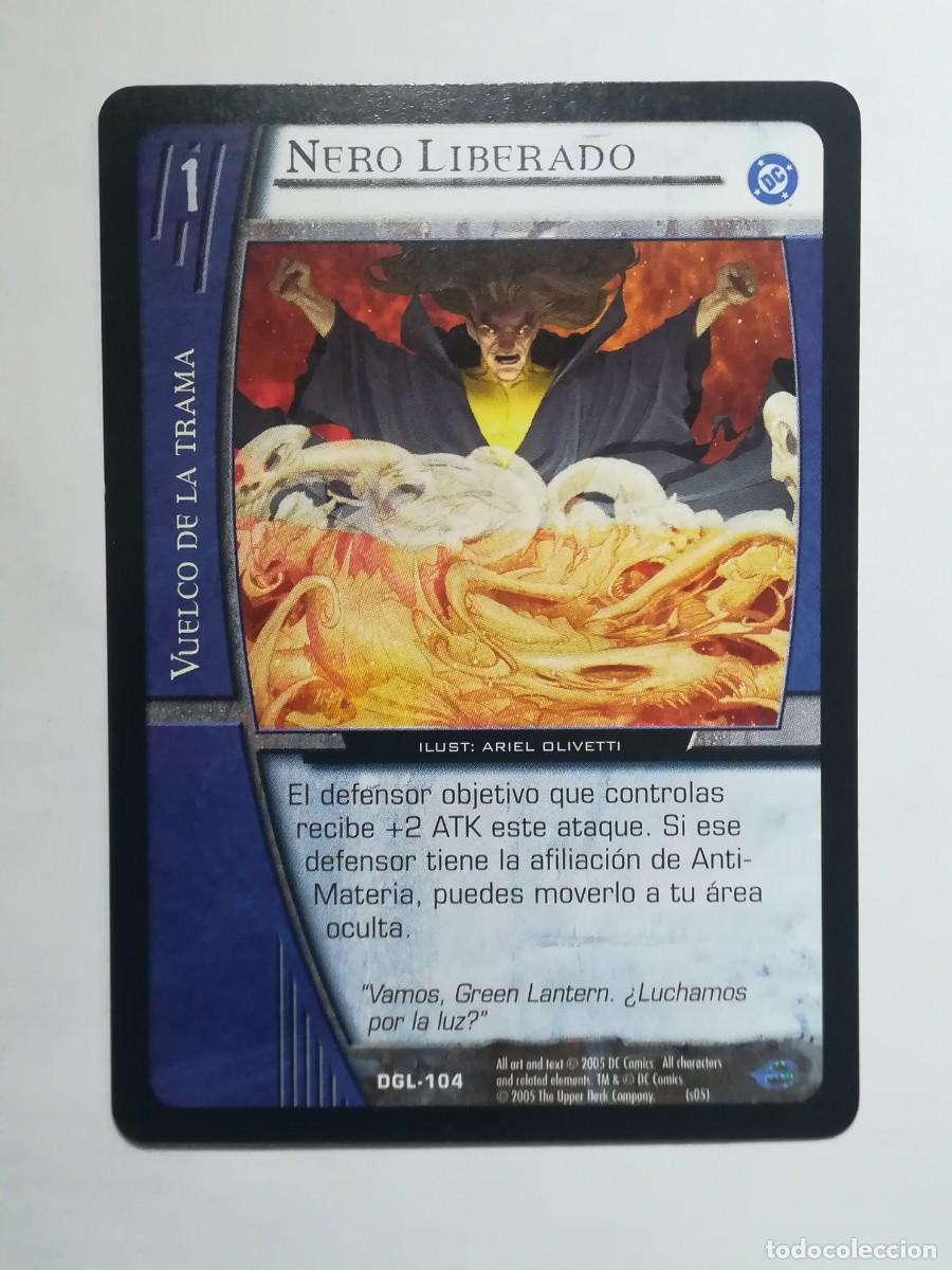 Trading cards: VS System DGL N&ordm; 104. Nero liberado. Vuelco de la trama. Green Lantern