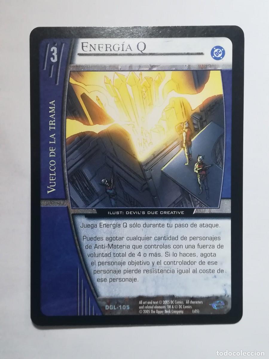 Trading cards: VS System DGL N&ordm; 105. Energ&iacute;a Q. Vuelco de la trama. Green Lantern
