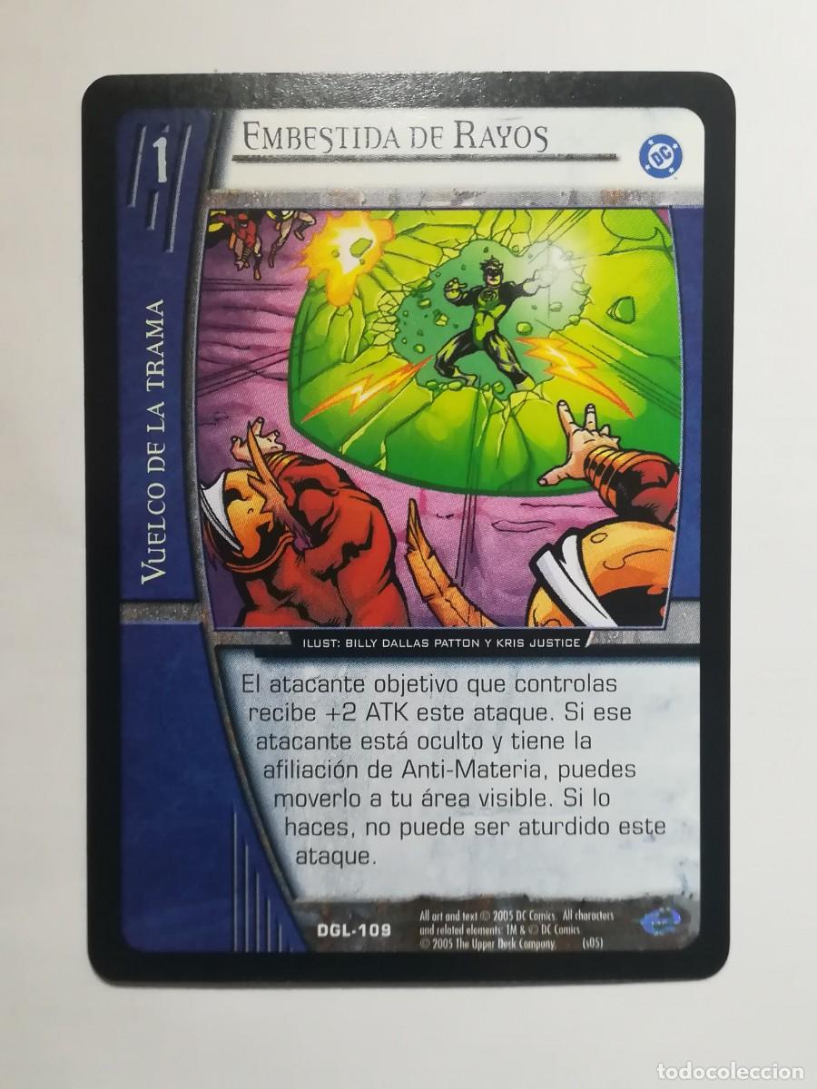 Trading cards: VS System DGL N&ordm; 109. Embestida de rayos. Vuelco de la trama. Green Lantern