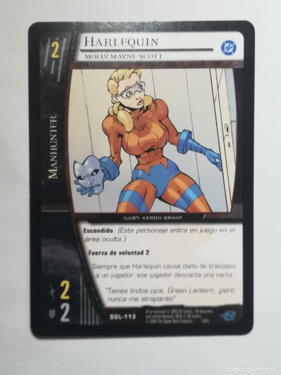 Trading cards: VS System DGL N&ordm; 113. Arlequ&iacute;n. Molly Maine-Scott. Manhunter. Green Lantern