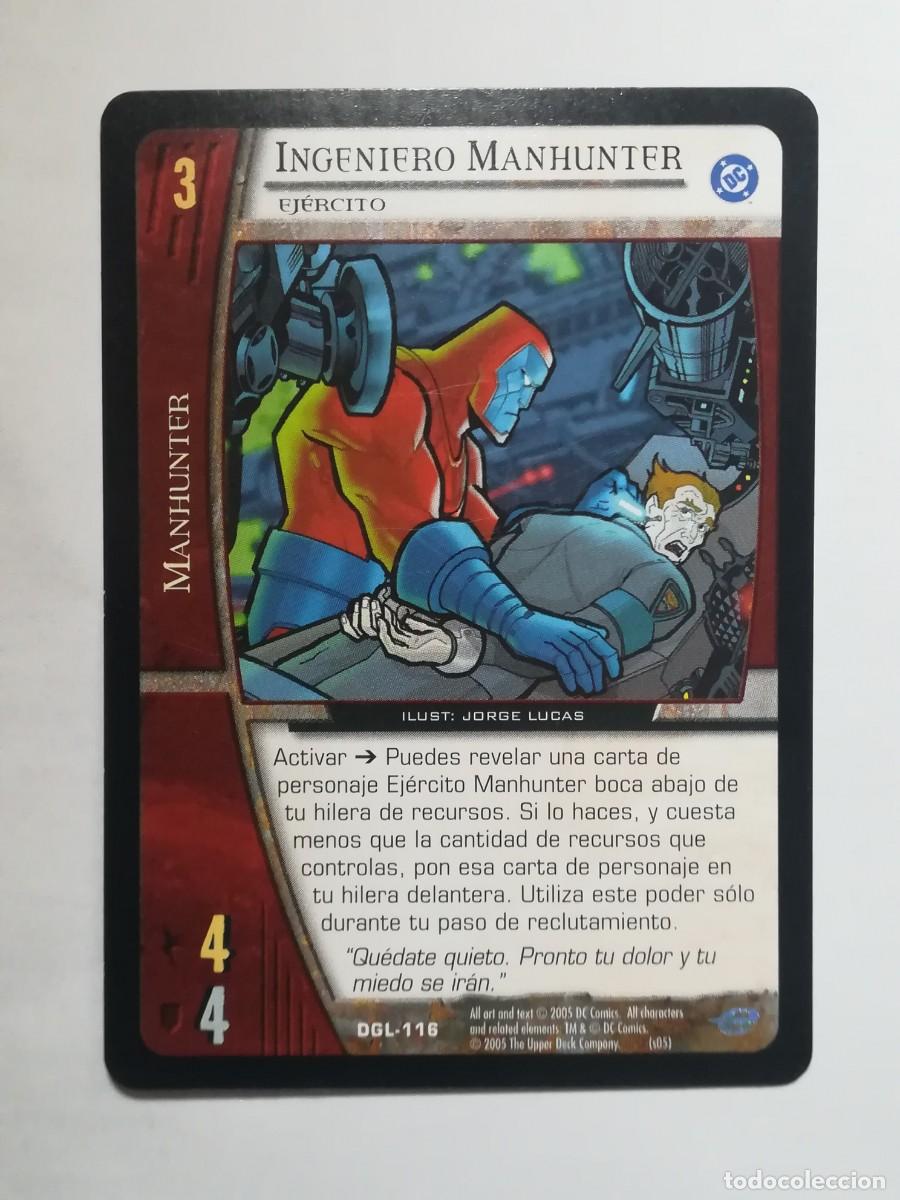 Trading cards: VS System DGL N&ordm; 116. Ingeniero Manhunter. Ej&eacute;rcito. Manhunter. Green Lantern - Foto 1