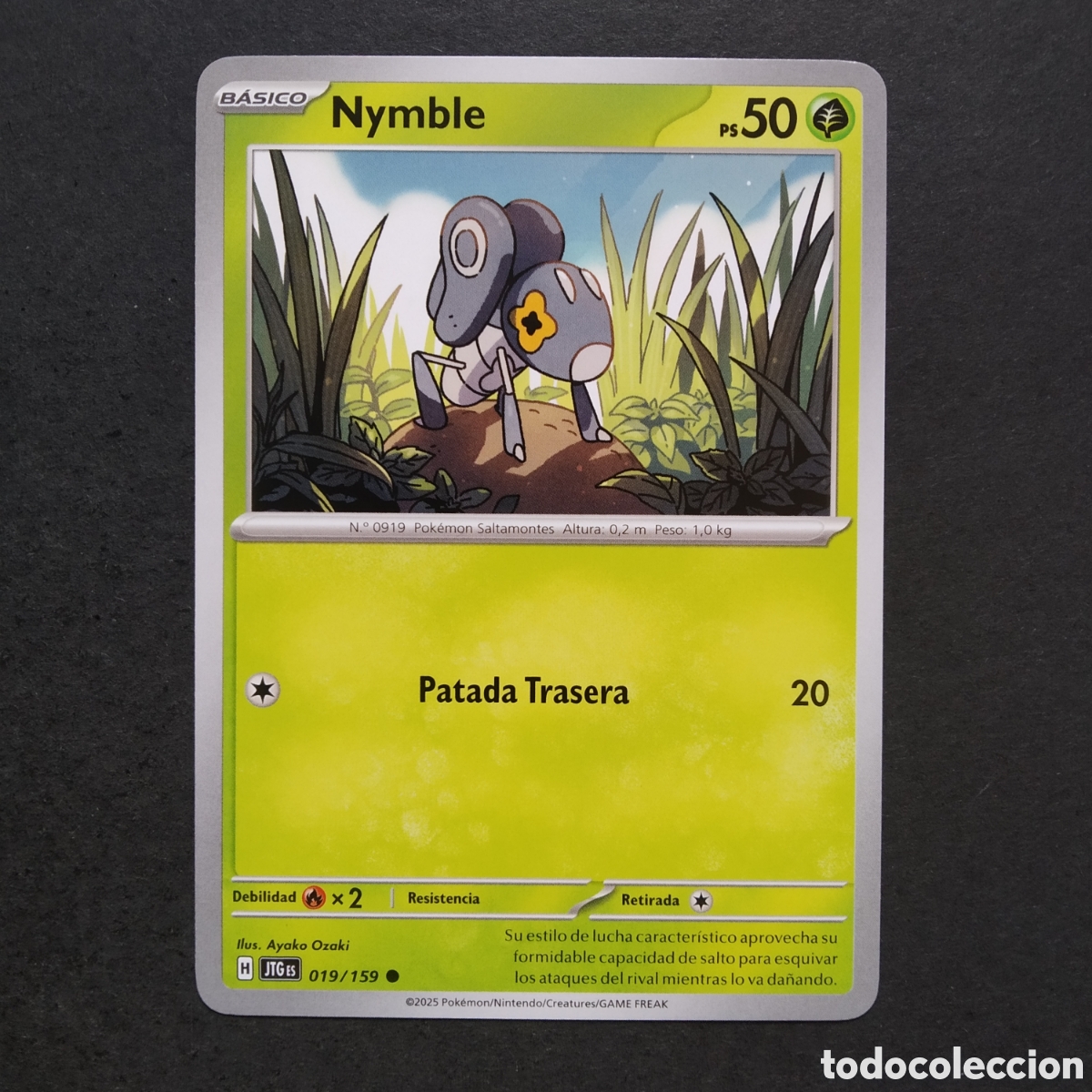 Trading cards: CARTA TCG - N&ordm; 019 - NYMBLE - JUNTOS DE AVENTURAS - POK&Eacute;MON - EN ESPA&Ntilde;OL