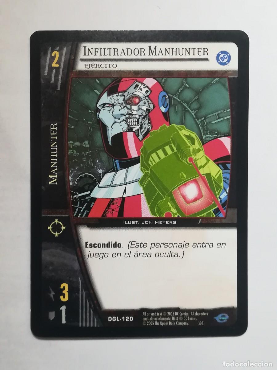 Trading cards: VS System DGL N&ordm; 120. Infiltrador Manhunter. Ej&eacute;rcito. Manhunter. Green Lantern