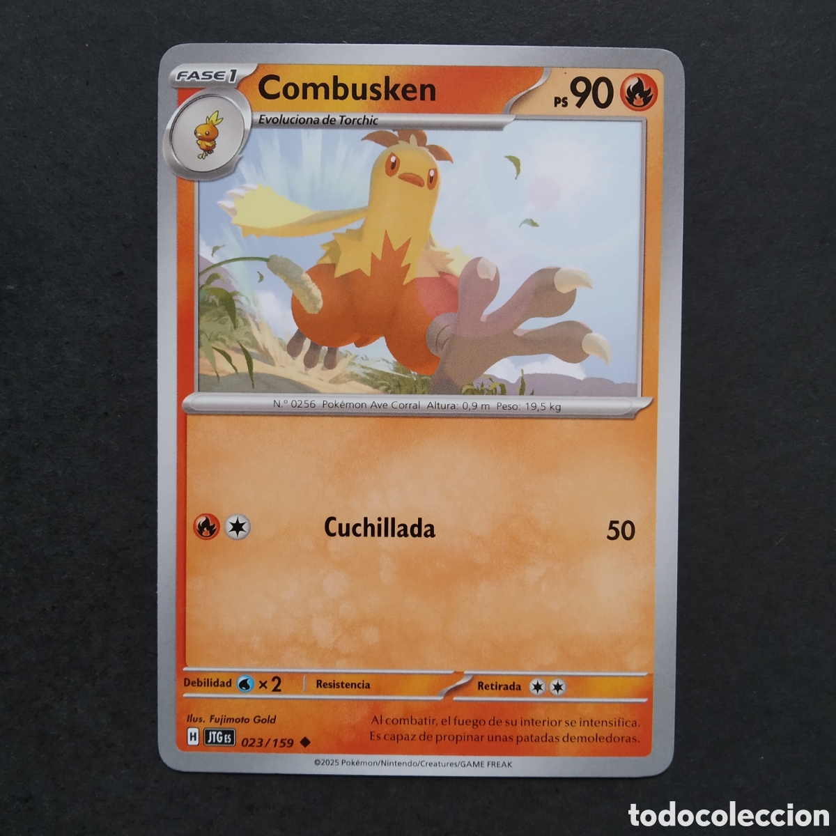 Trading cards: CARTA TCG - N&ordm; 023 - COMBUSKEN - JUNTOS DE AVENTURAS - POK&Eacute;MON - EN ESPA&Ntilde;OL