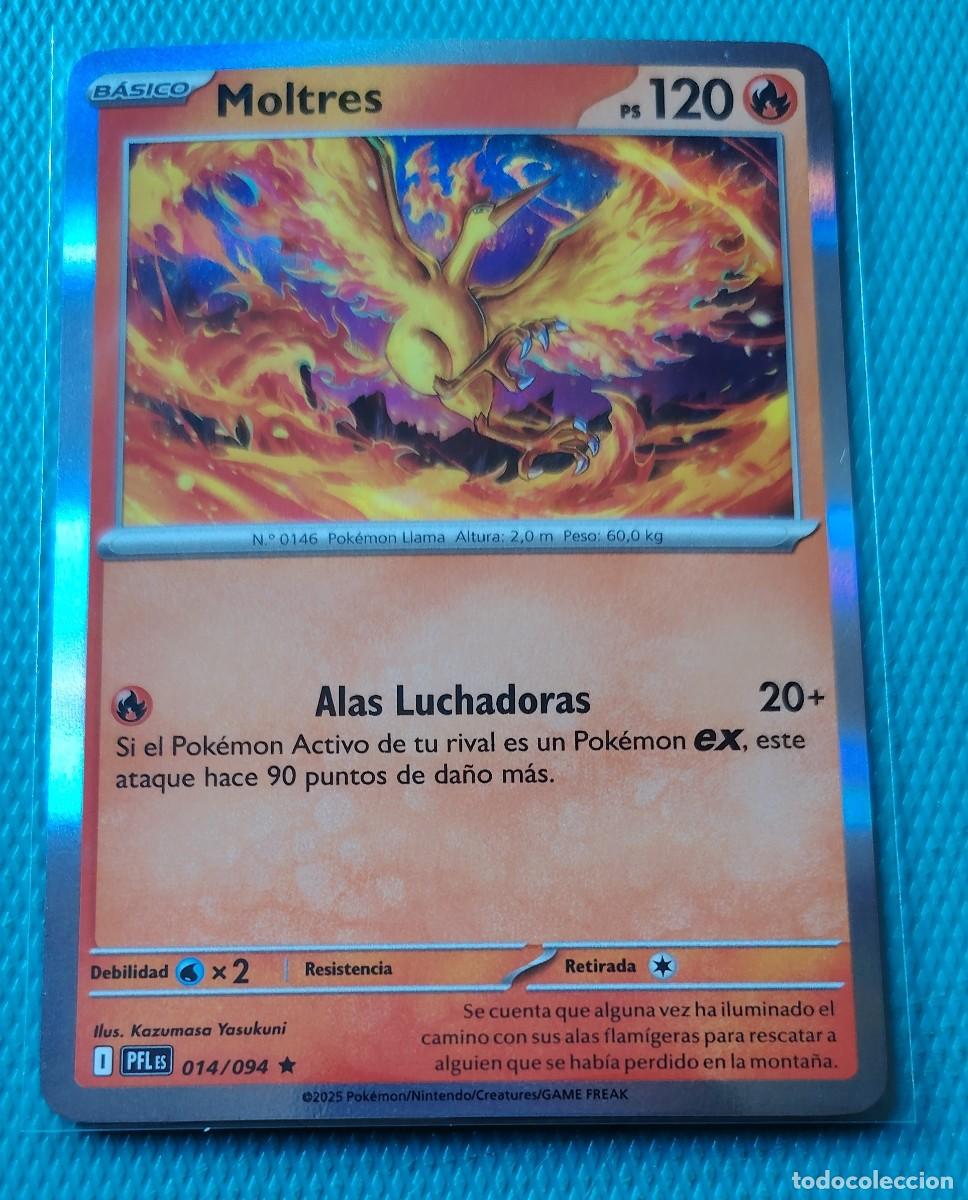 Trading cards: POKEMON ESPA&Ntilde;OL - PFL - FUEGOS FANTASMALES - MOLTRES 014 / 094 - HOLO - FUEGO - NUEVA - ORIGINAL