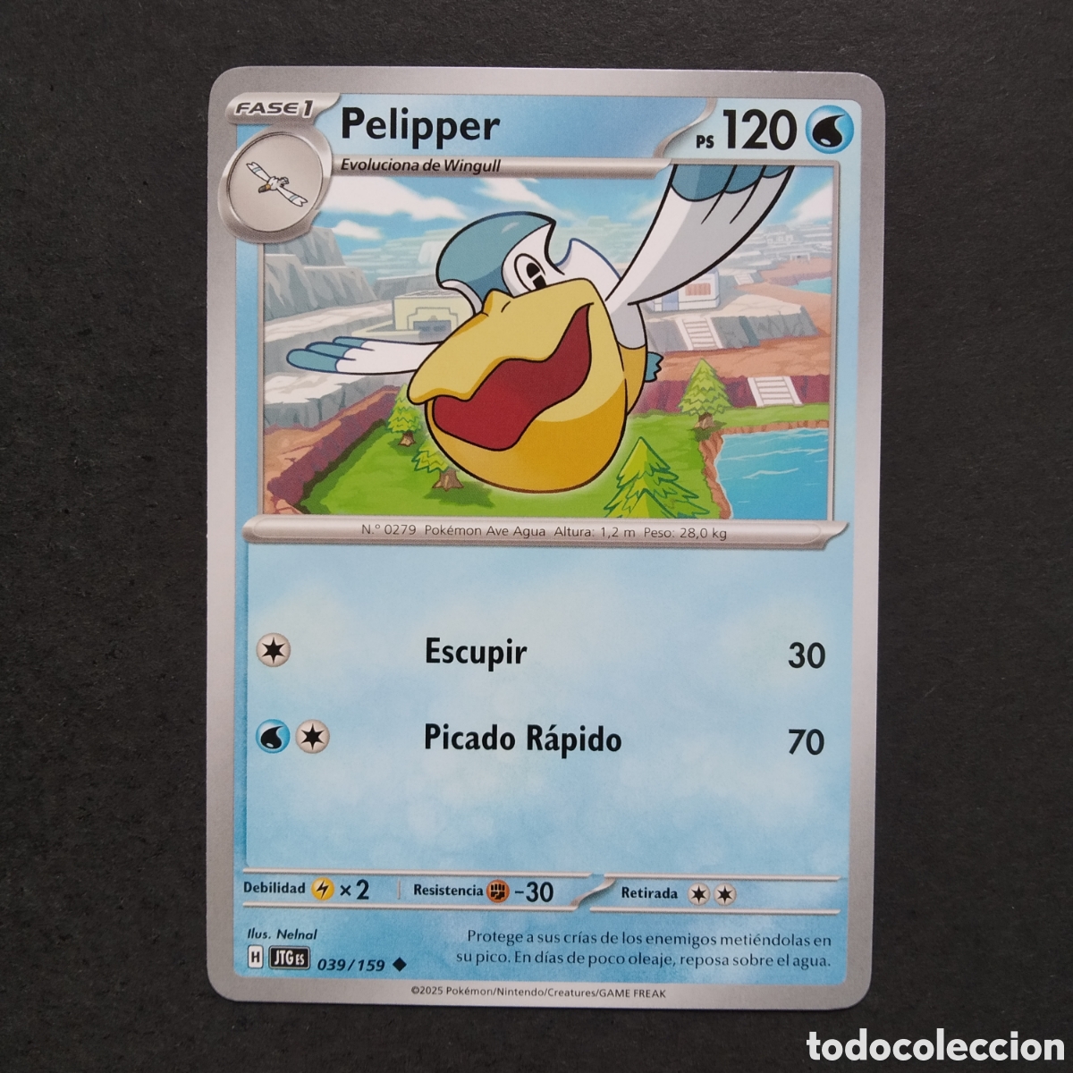 Trading cards: CARTA TCG - N&ordm; 039 - PELIPPER - JUNTOS DE AVENTURAS - POK&Eacute;MON - EN ESPA&Ntilde;OL