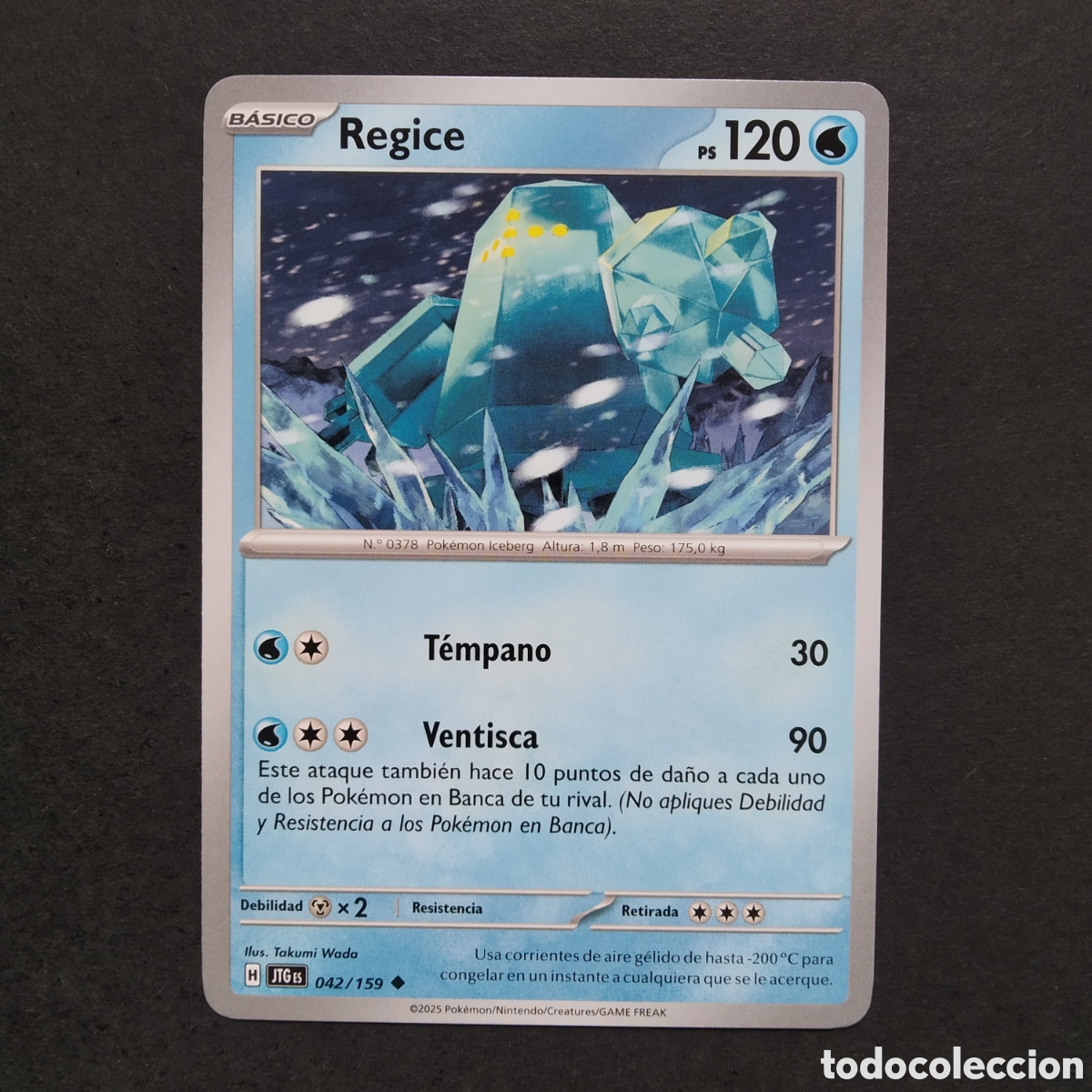 Trading cards: CARTA TCG - N&ordm; 042 - REGICE - JUNTOS DE AVENTURAS - POK&Eacute;MON - EN ESPA&Ntilde;OL
