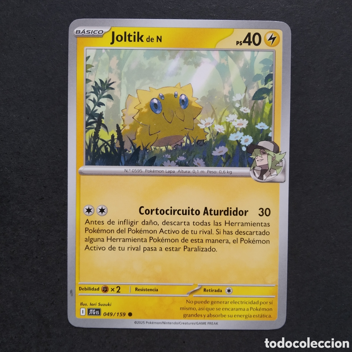 Trading cards: CARTA TCG - N&ordm; 049 - JOLTIK DE N - JUNTOS DE AVENTURAS - POK&Eacute;MON - EN ESPA&Ntilde;OL