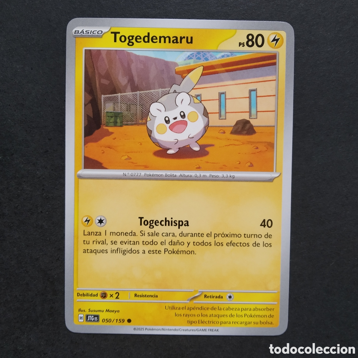 Trading cards: CARTA TCG - N&ordm; 050 - TOGEDEMARU - JUNTOS DE AVENTURAS - POK&Eacute;MON - EN ESPA&Ntilde;OL