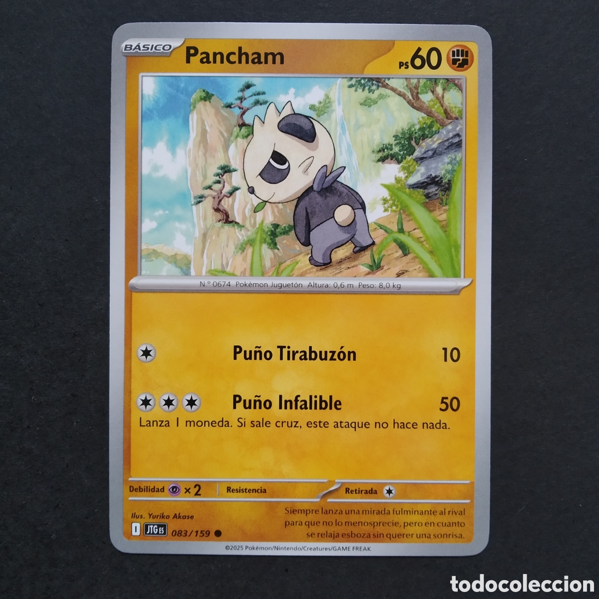 Trading cards: CARTA TCG - N&ordm; 083 - PANCHAM - JUNTOS DE AVENTURAS - POK&Eacute;MON - EN ESPA&Ntilde;OL