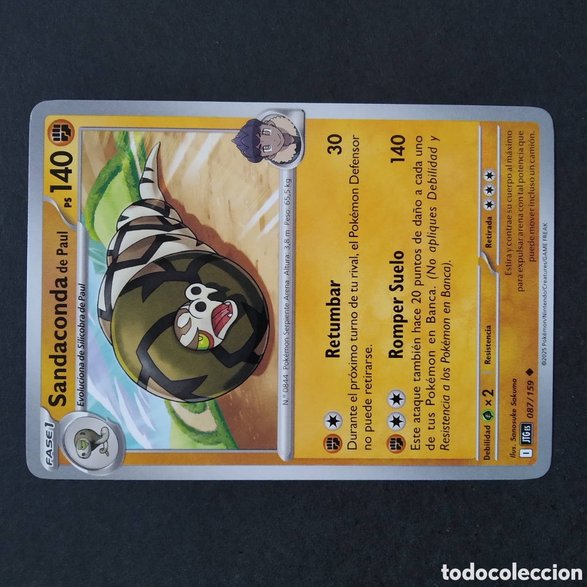 Trading cards: CARTA TCG - N&ordm; 087 - SANDACONDA DE PAUL - JUNTOS DE AVENTURAS - POK&Eacute;MON - EN ESPA&Ntilde;OL