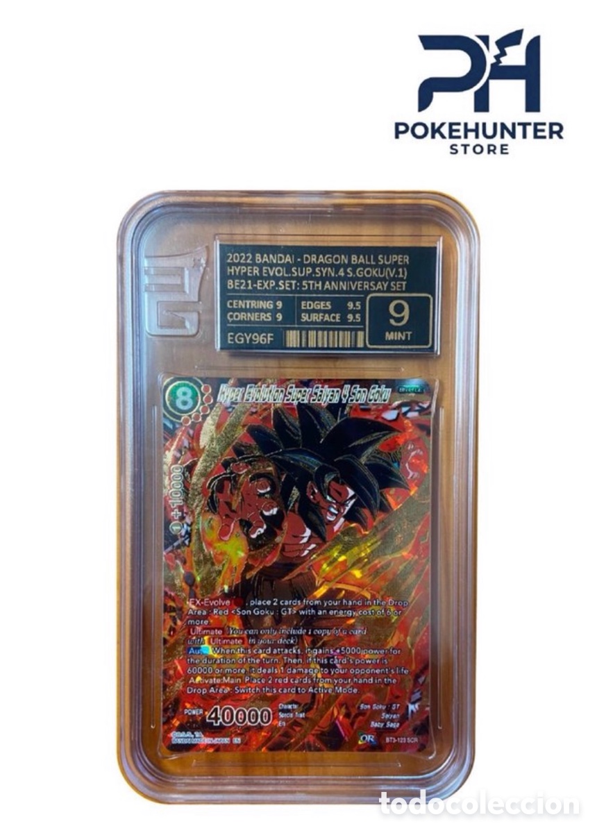 Trading cards: Carta Gradeada Dragon Ball Super Carta Goku SSJ4 EG 9