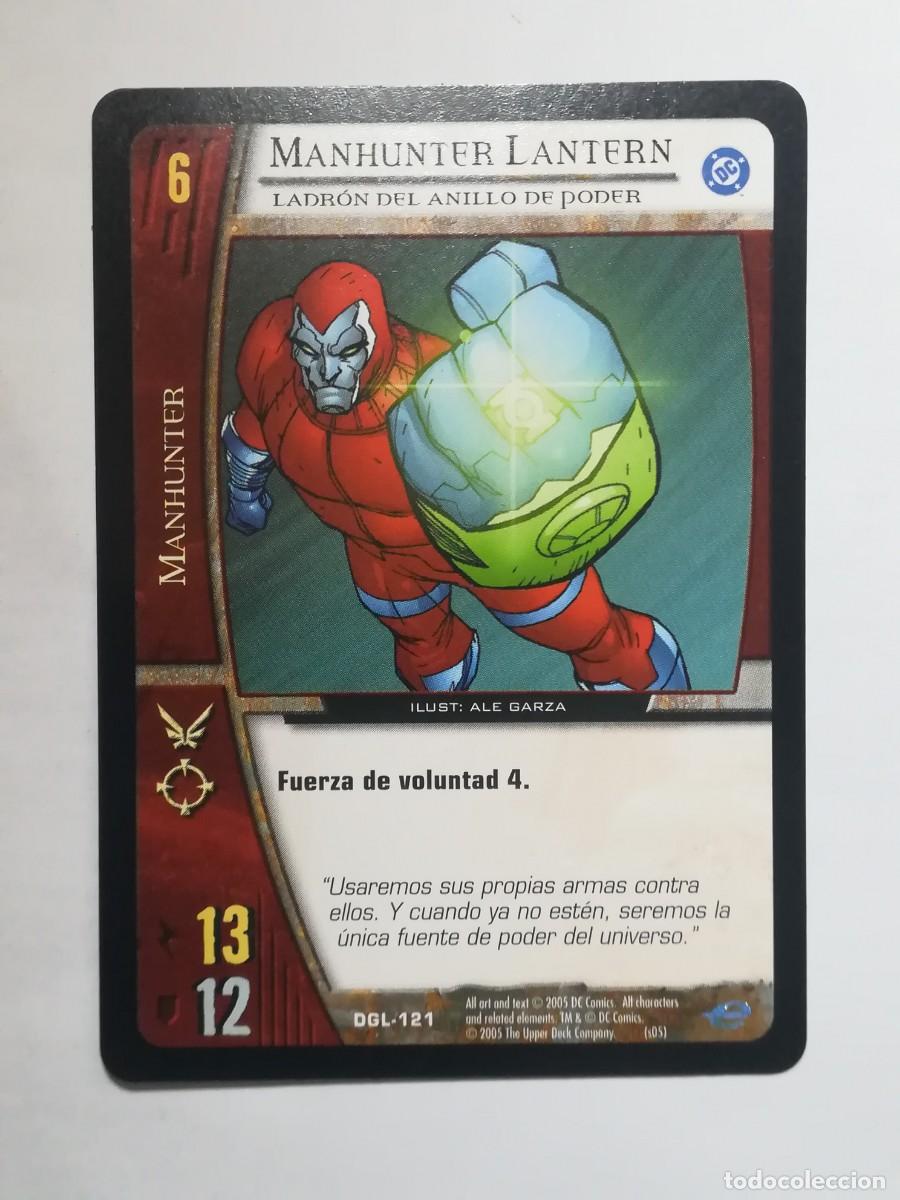 Trading cards: VS System DGL N&ordm; 121. Manhunter Lantern. Ladr&oacute;n del anillo de poder. Manhunter. Green Lantern - Foto 1
