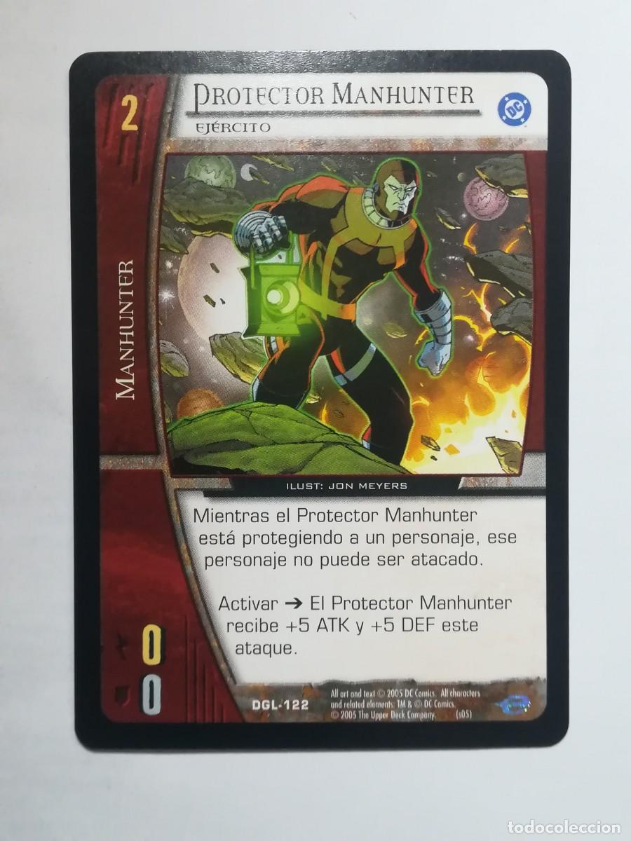 Trading cards: VS System DGL N&ordm; 122. Protector Manhunter. Ej&eacute;rcito. Manhunter. Green Lantern