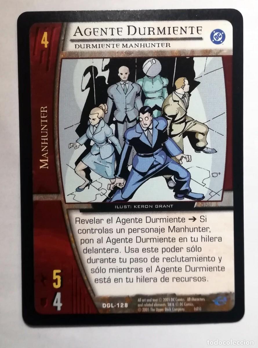 Trading cards: VS System DGL N&ordm; 128. Agente Durmiebnte. Durmiente Manhunter. Manhunter. Green Lantern