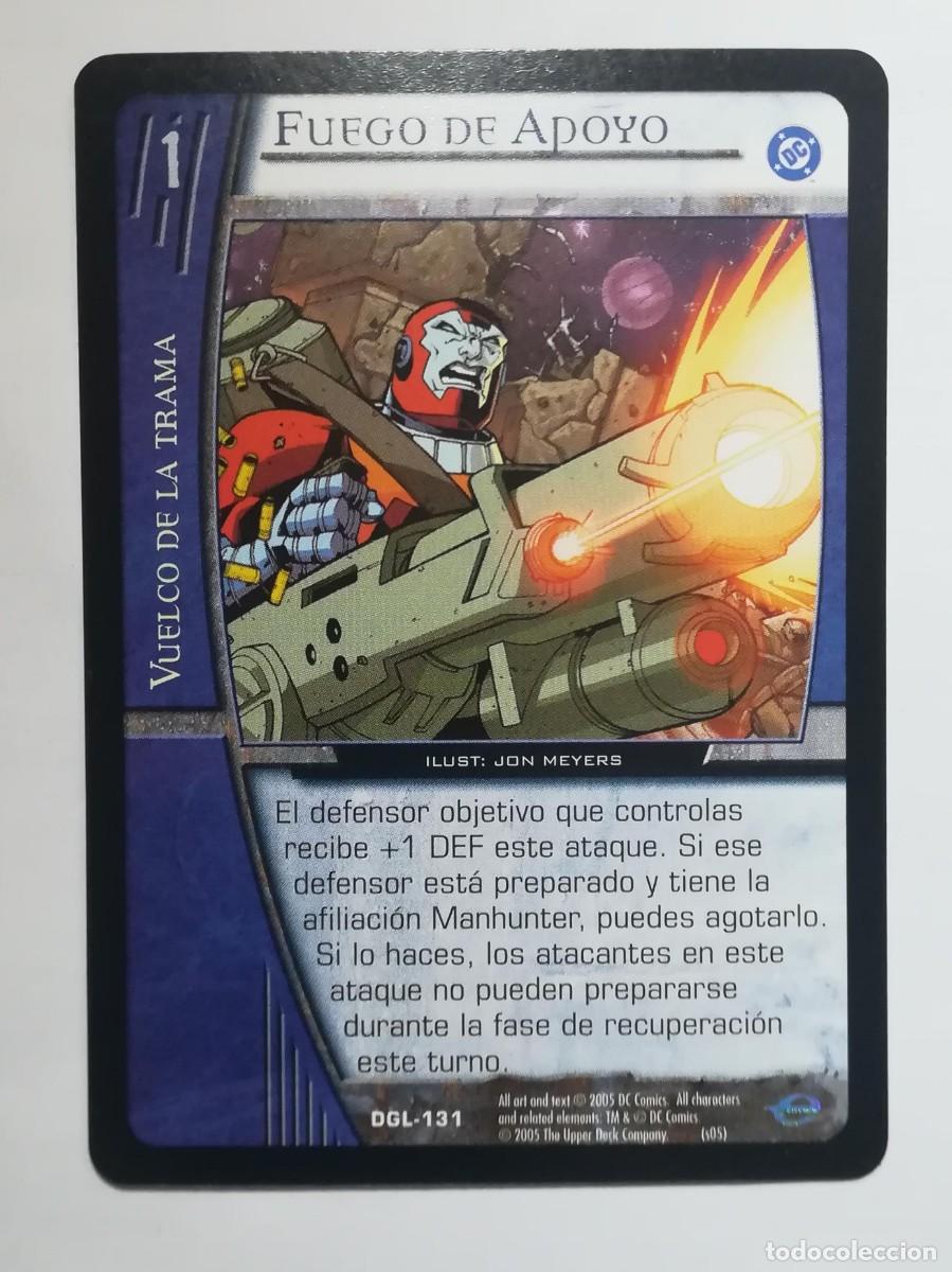 Trading cards: VS System DGL N&ordm; 131. Fuego de apoyo. Vuelco de la Trama. Green Lantern