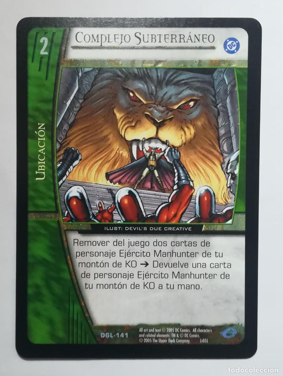 Trading cards: VS System DGL N&ordm; 141. Complejo subterr&aacute;neo. Ubicaci&oacute;n. Green Lantern