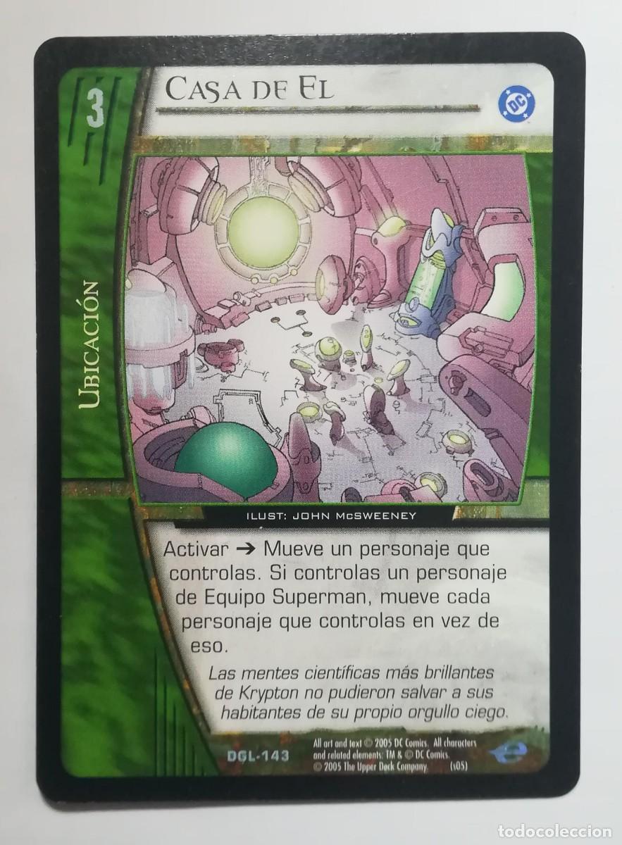 Cartas Colecion&aacute;veis: VS System DGL N&ordm; 143. Casa de El. Ubicaci&oacute;n. Green Lantern