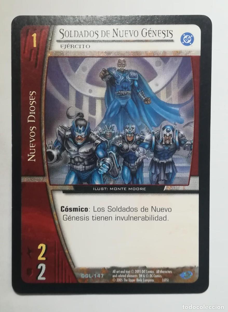 Trading cards: VS System DGL N&ordm; 147. Soldados de Nuevo G&eacute;nesis. Ej&eacute;rcito. Nuevos Dioses. Green Lantern.