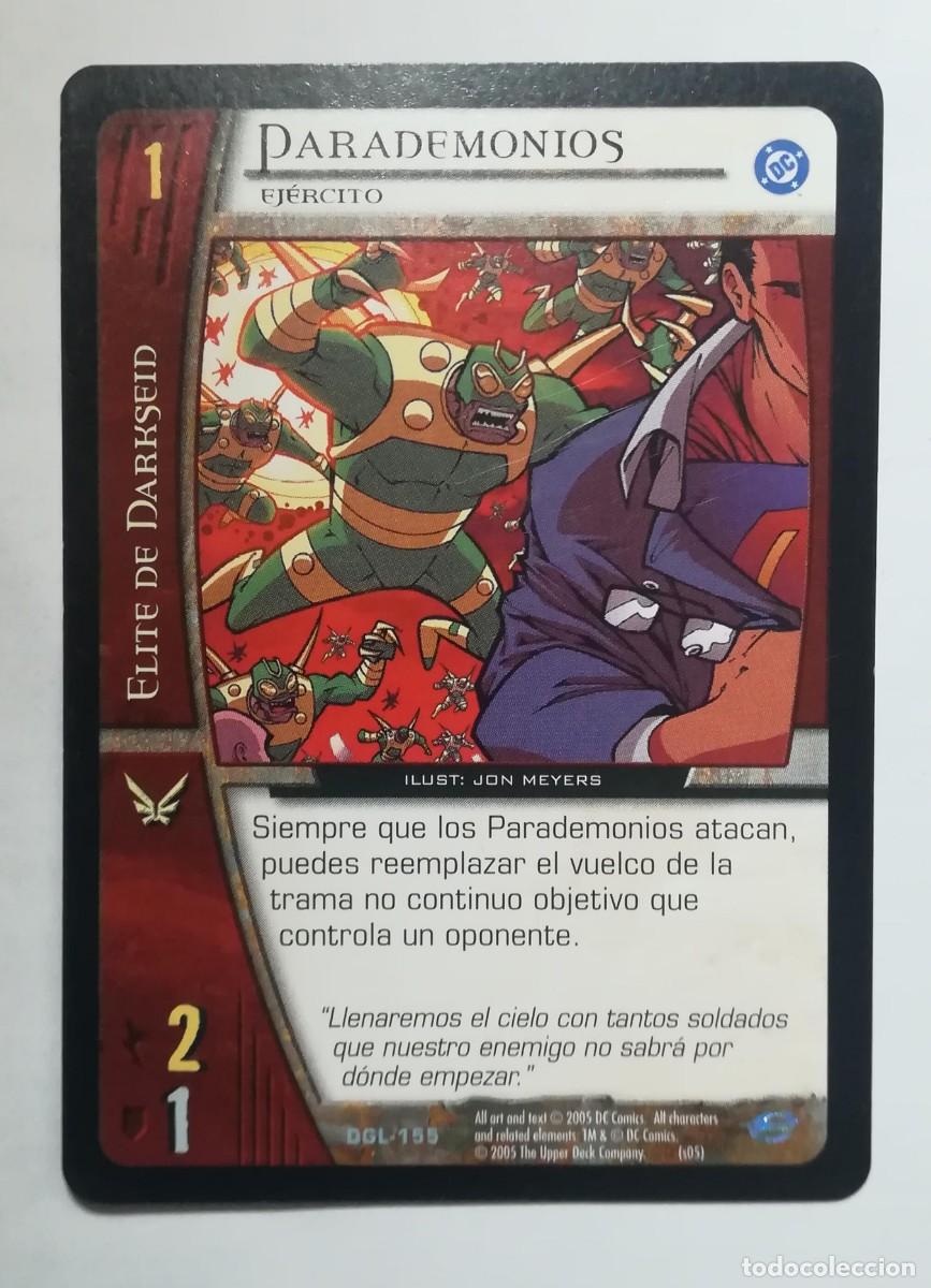 Trading cards: VS System DGL N&ordm; 155. Parademonios. Ej&eacute;rcito. &Eacute;lite de Darkseid. Green Lantern.