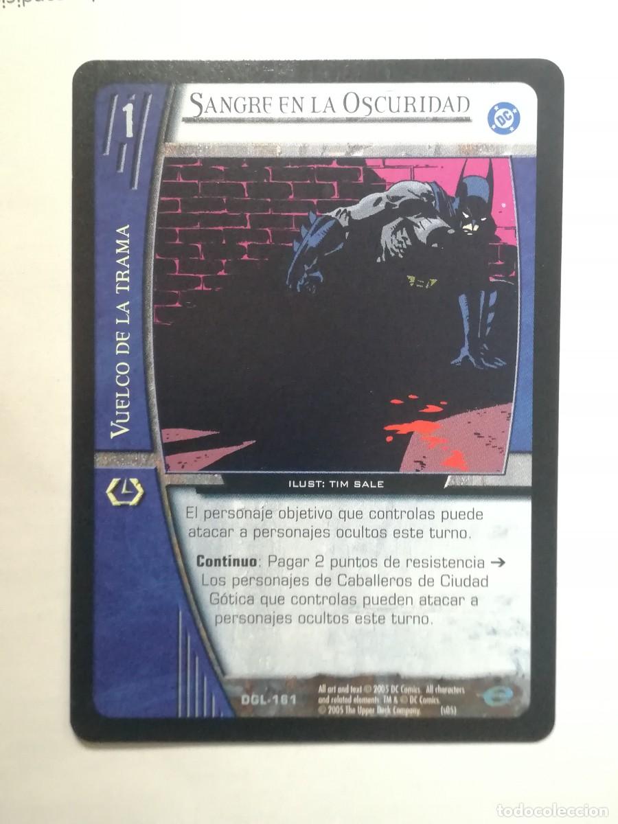 Trading cards: VS System DGL N&ordm; 161. Sangre en la oscuridad. Vuelco de la Trama. Green Lantern.