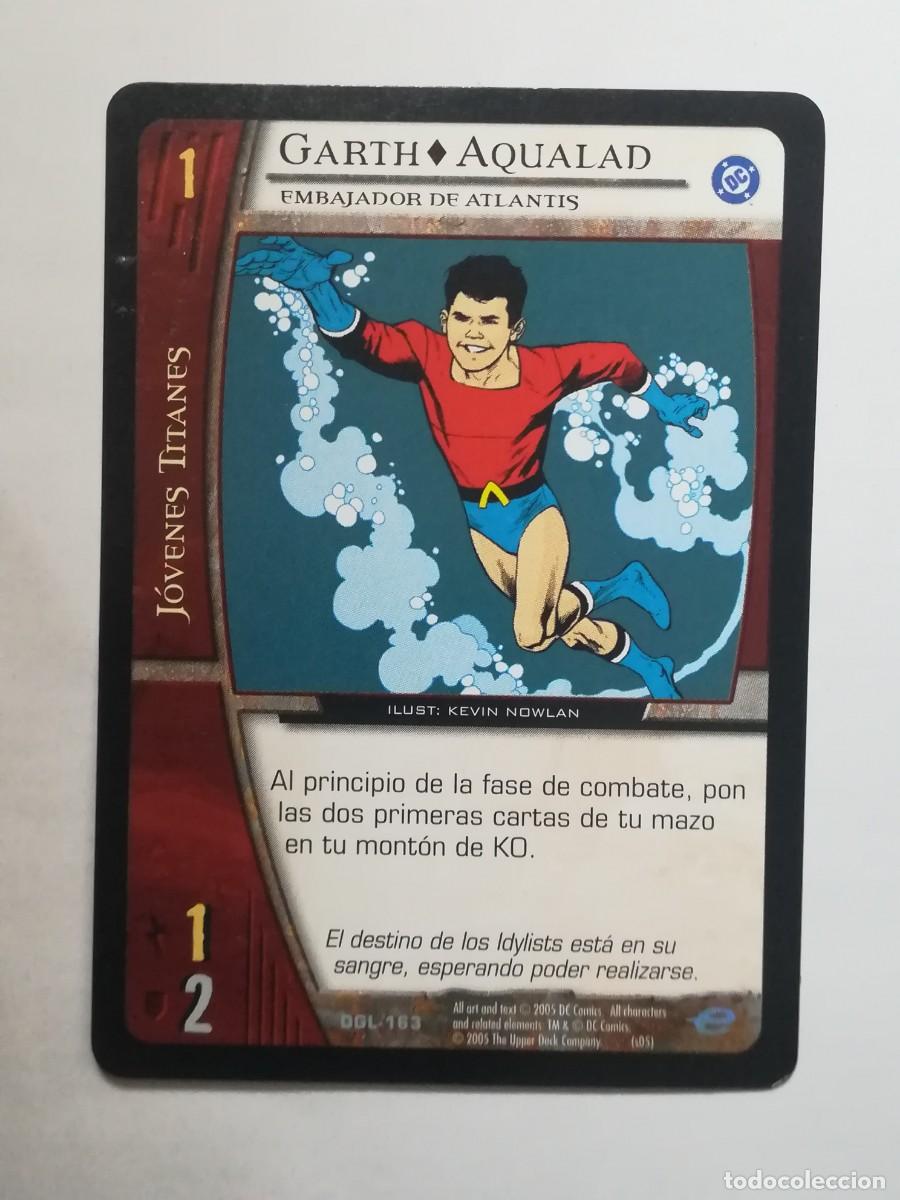 Trading cards: VS System DGL N&ordm; 163. Garth. Aquaman. Embajador de Atlantis. J&oacute;venes Titanes. Green Lantern.