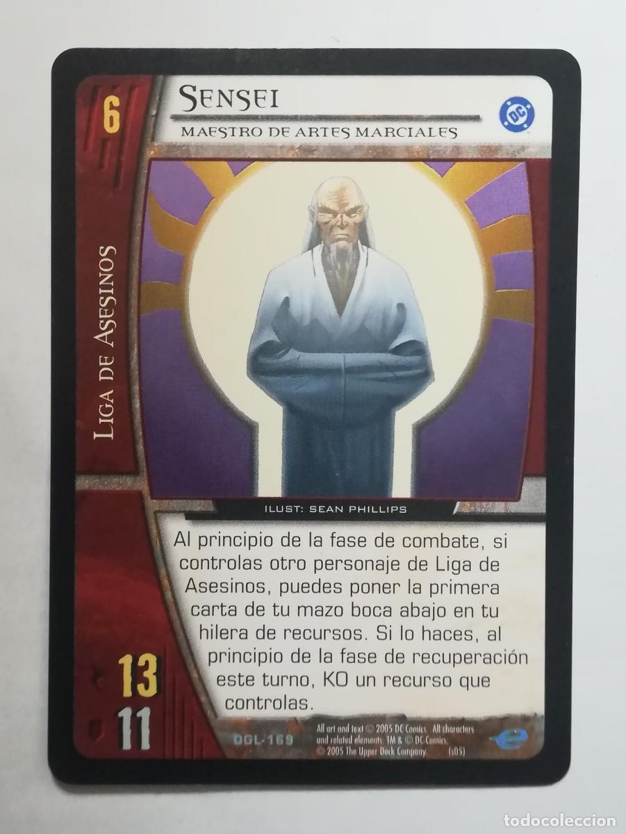 Trading cards: VS System DGL N&ordm; 169. Sensei. Maestro de Artes Marciales. Liga de Asesinos. Green Lantern.