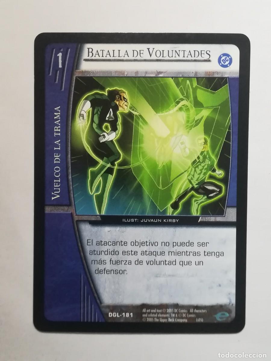 Trading cards: VS System DGL N&ordm; 181. Batalla de voluntades. Vuelco de la Trama. Green Lantern.