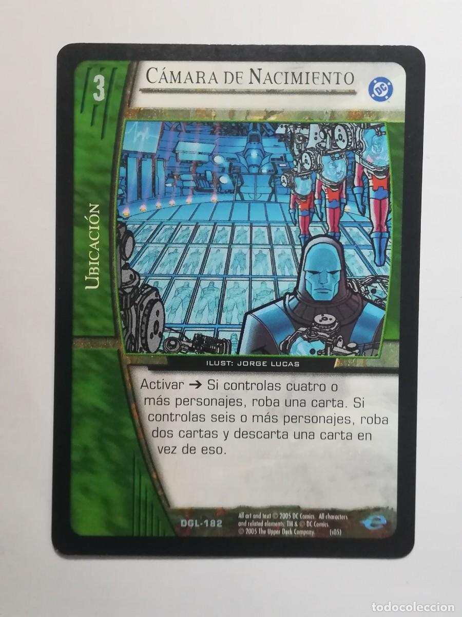 Trading cards: VS System DGL N&ordm; 182. C&aacute;mara de Nacimiento. Ubicaci&oacute;n. Green Lantern.