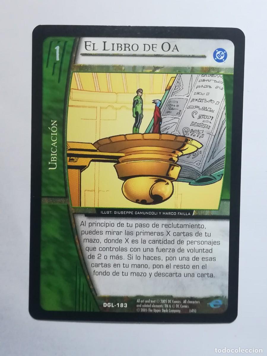 Trading cards: VS System DGL N&ordm; 183. El libro de OA. Ubicaci&oacute;n. Green Lantern.