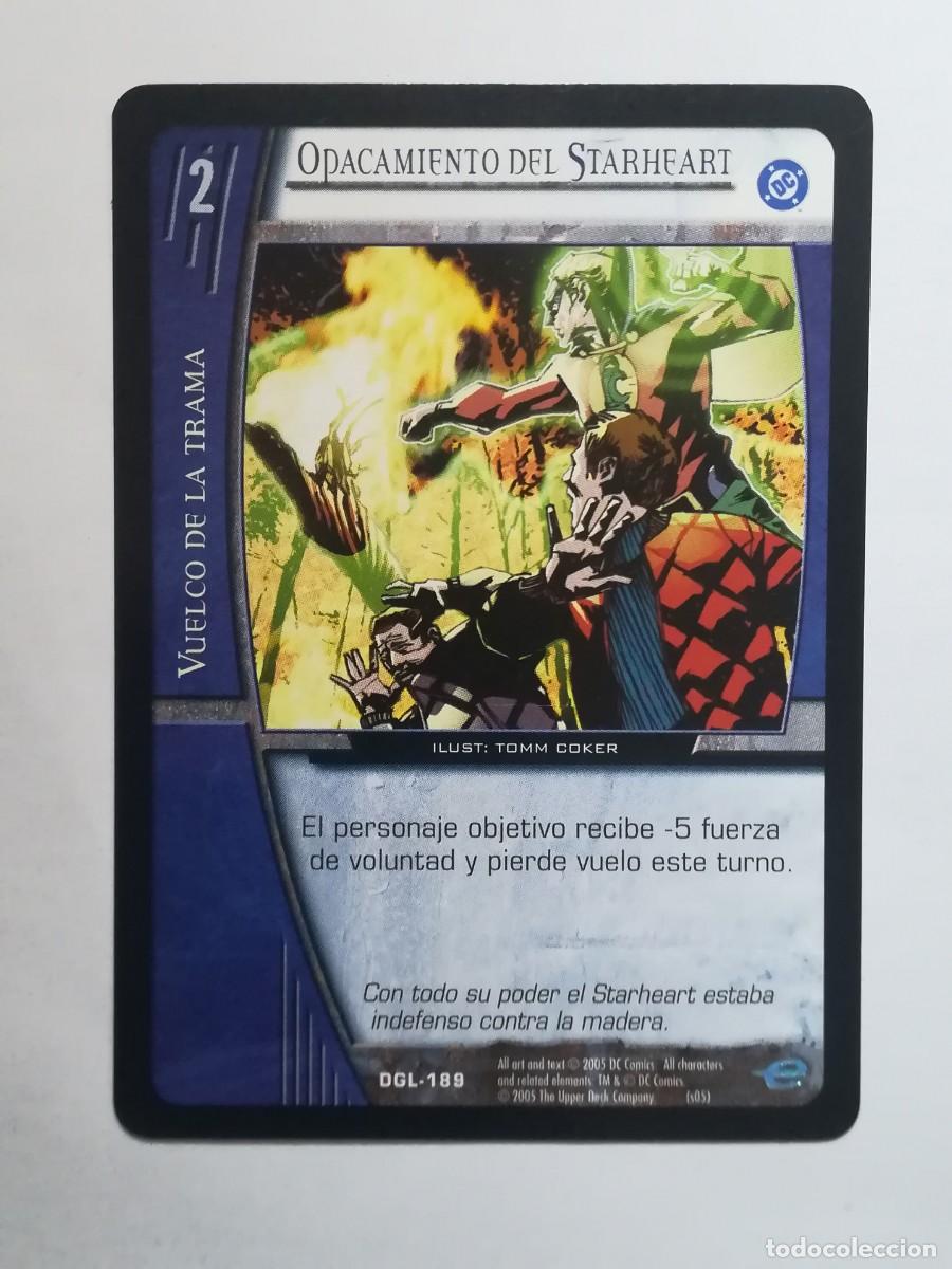 Trading cards: VS System DGL N&ordm; 189. Opacamiento del Starheart. Vuelco de la Trama. Green Lantern.