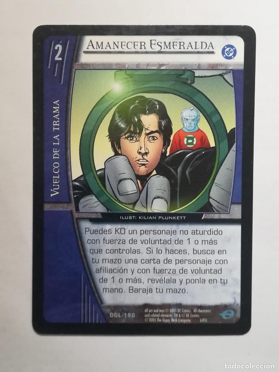 Trading cards: VS System DGL N&ordm; 190. Amanecer Esmeralda. Vuelco de la Trama. Green Lantern.