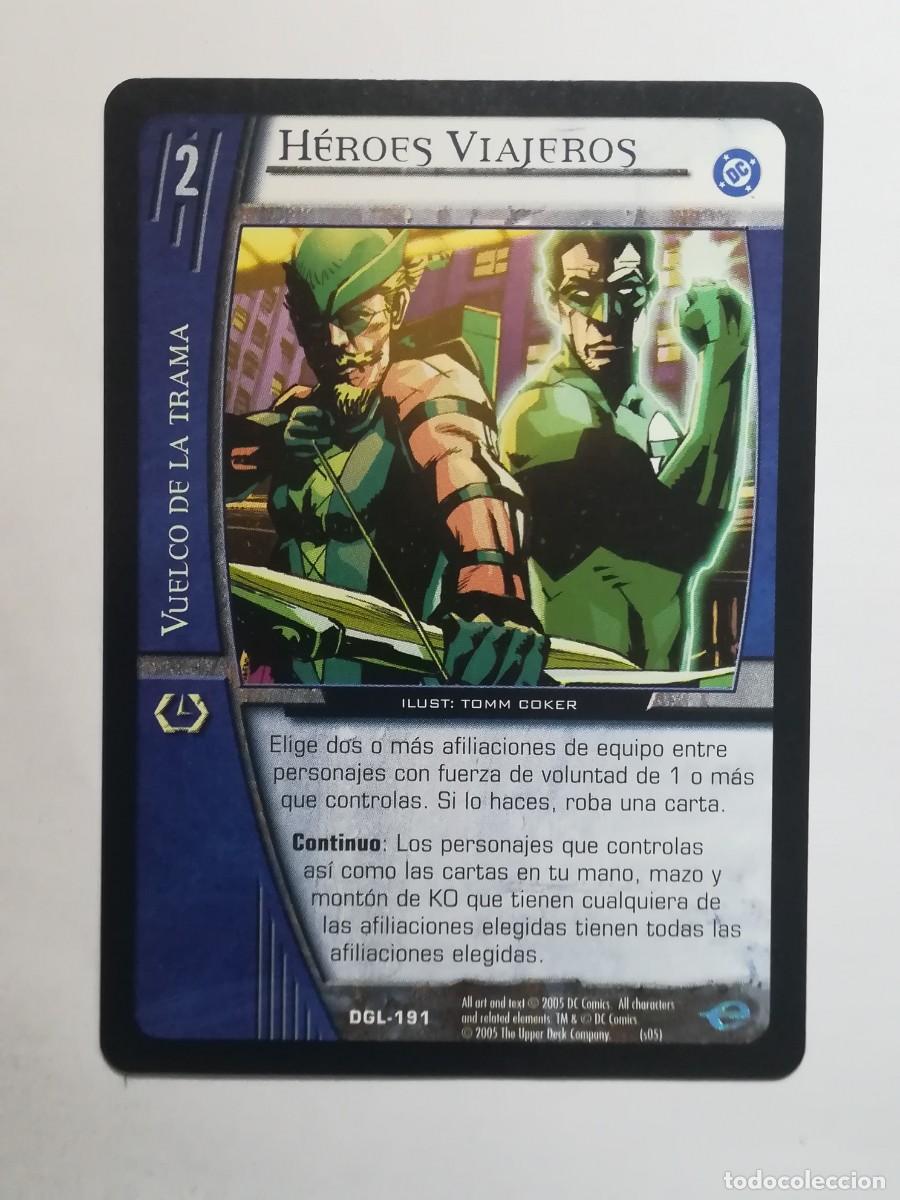 Trading cards: VS System DGL N&ordm; 191. H&eacute;roes viajeros. Vuelco de la Trama. Green Lantern.