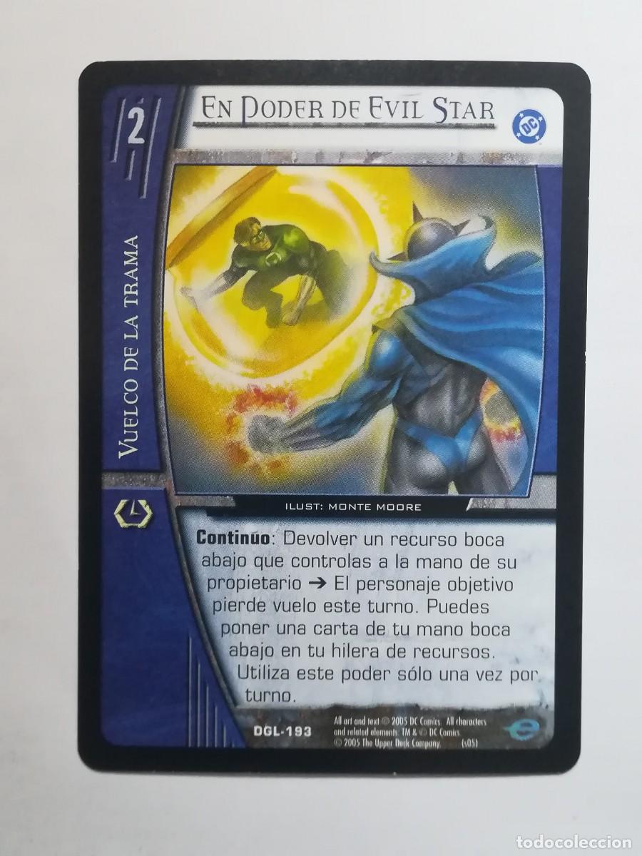 Trading cards: VS System DGL N&ordm; 193. En poder de Evil Star. Vuelco de la Trama. Green Lantern.
