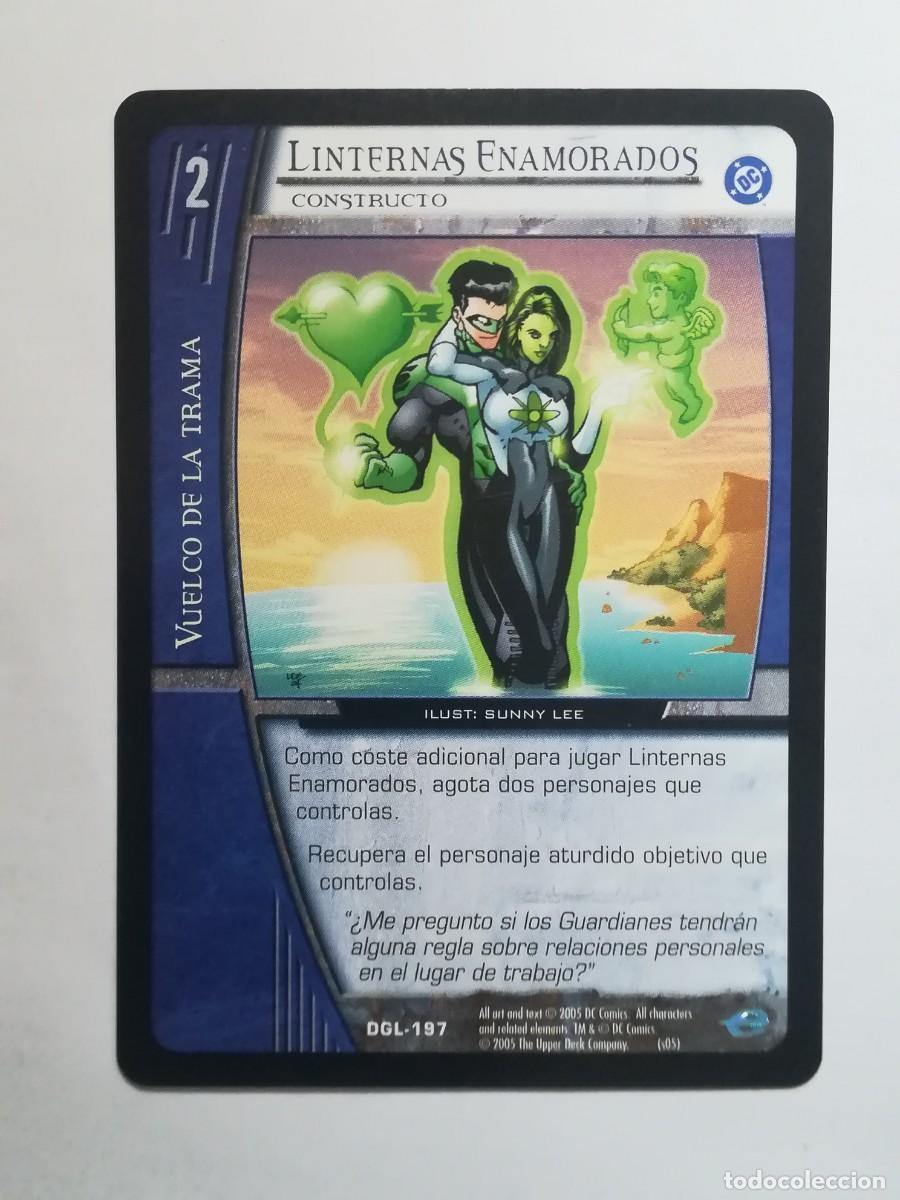 Trading cards: VS System DGL N&ordm; 197. Linternas Enamorados. Constructo. Vuelco de la Trama. Green Lantern.