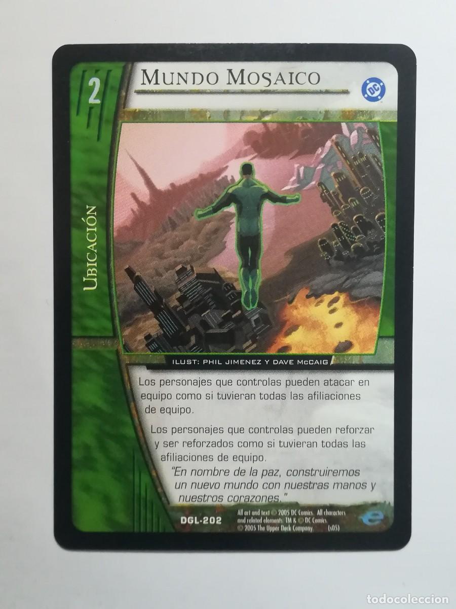 Trading cards: VS System DGL N&ordm; 202. Mundo Mosaico. Ubicaci&oacute;n. Green Lantern.