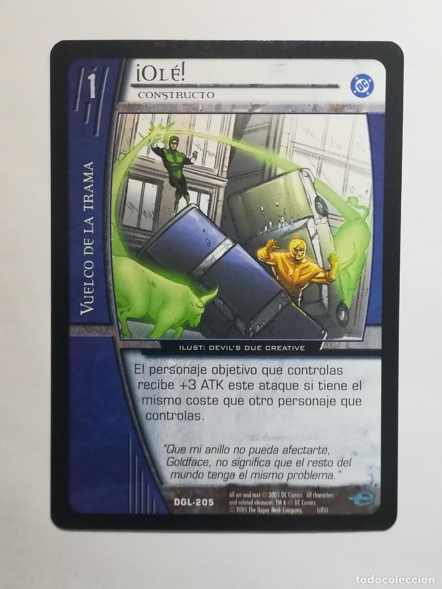 Trading cards: VS System DGL N&ordm; 205. Ol&eacute;. Constructo. Vuelco de la Trama. Green Lantern.
