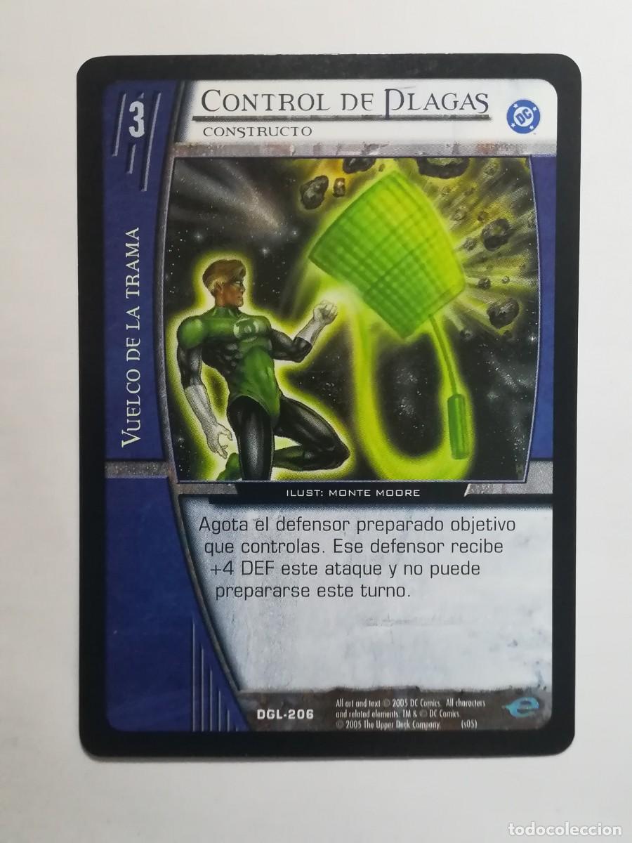 Trading cards: VS System DGL N&ordm; 206. Control de plagas. Constructo. Vuelco de la Trama. Green Lantern.