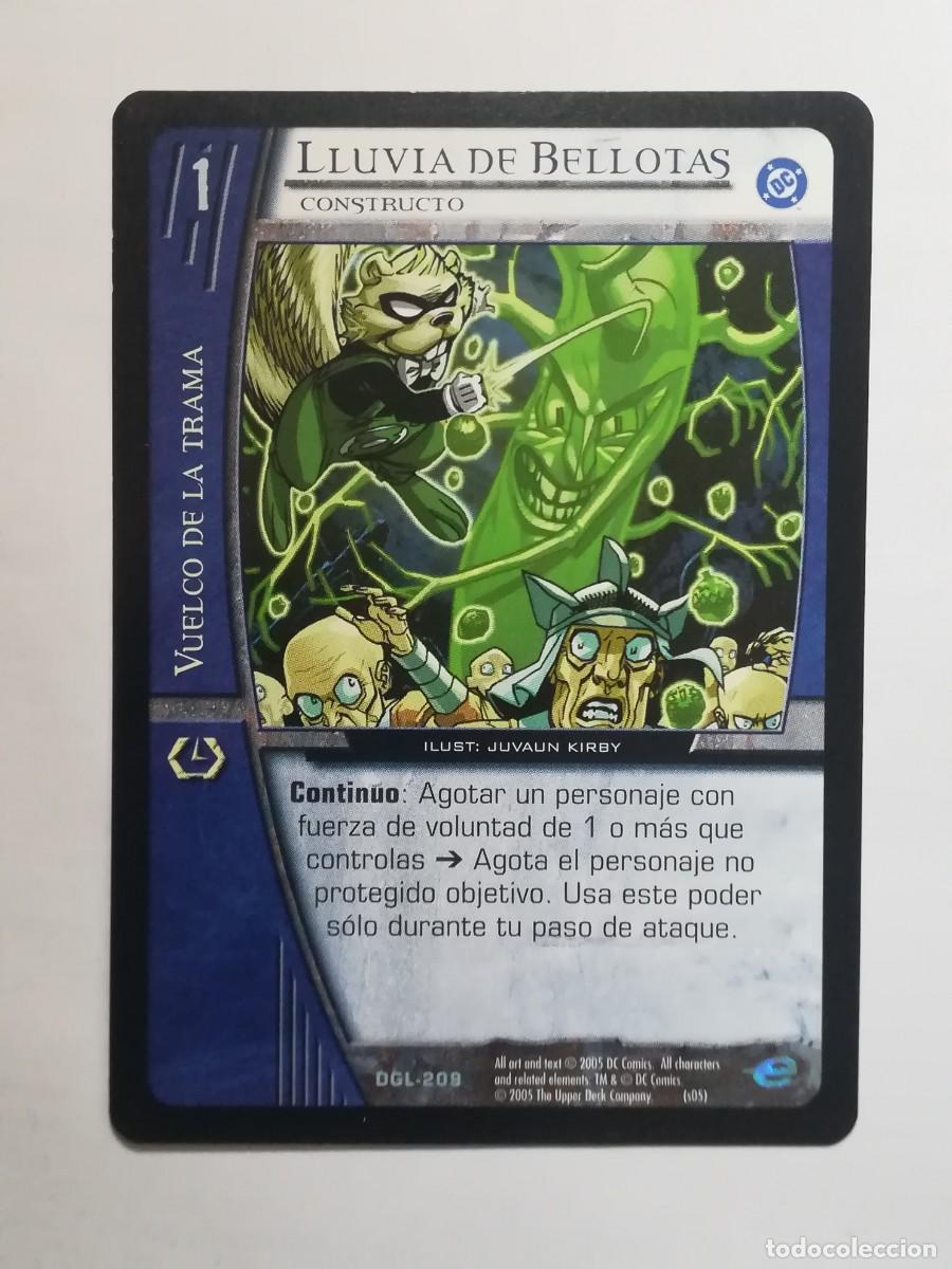 Trading cards: VS System DGL N&ordm; 209. Lluvia de Bellotas. Constructo. Vuelco de la Trama. Green Lantern.